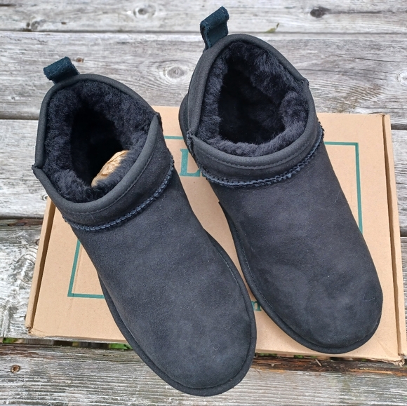NWT L.L Bean Wicked Good Slipper Ankle Boots. Woman's 7. Black. - Picture 5 of 6